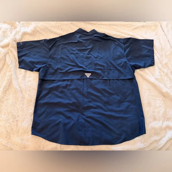 Columbia PFG Bahama II Navy Blue Fishing Shirt XXL - Picture 8 of 8